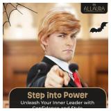 ALLAURA Iconic Blonde Comb-Over Wig - Funny Costume Hairpiece for Adults - Realistic Halloween & Party Wig for Men & Women - Ideal for Costumes, Cosplay, Events, and Skits