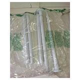 CorkLatta White Shower Curtain Rod 31 to 80 Inch,1 Inch Diameter Adjustable Spring Tension Stainless Steel Telescoping Rod,Easy Install,No Rust