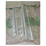 CorkLatta White Shower Curtain Rod 31 to 80 Inch,1 Inch Diameter Adjustable Spring Tension Stainless Steel Telescoping Rod,Easy Install,No Rust