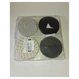 Coasters Set of 8, Absorbent Coasters for Drinks, Living Room Decor, Coffee Table Decor, Bar Accessories for The Home Bar Set (Grey Without Holder)