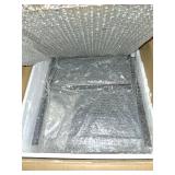 LUMAMU Kitchen Cart with Storage Shelf - Kitchen Organizer and Storage Cart, 3-Tier Microwave Cart with Storage Drawers, Wooden Top Metal Wire Utility Cart with Lockable Wheels for Kitchen