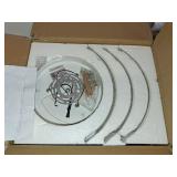 Modern Semi Flush Mount Ceiling Light Fixture, Gold Hallway Light Fixtures Ceiling Mount, Dimmable Foyer Kitchen Lighting Fixtures Ceiling Lights for Bedroom Bathroom Dining Room Laundry Room Entryway