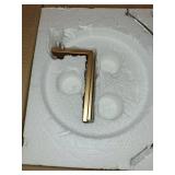 Modern Semi Flush Mount Ceiling Light Fixture, Gold Hallway Light Fixtures Ceiling Mount, Dimmable Foyer Kitchen Lighting Fixtures Ceiling Lights for Bedroom Bathroom Dining Room Laundry Room Entryway