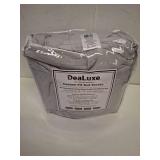 Extra Deep Pocket King Bed-Sheets 4-Piece Includes: 18-21 Inch Super Extra Deep Pocket Fitted Sheet - Real Oversize Flat Sheet 2 Zipper Closure Pillowcases King Size Silver Light Gray