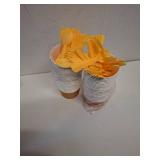 Teenyyou 48 Pcs 9 oz Fall Treat Snack Cups with Spoons Ice Cream Bowls Thanksgiving Treat Snack Dessert Cups Chili Cookoff Paper Soup Bowls for Hot or Cold Food Party Favor Supplies