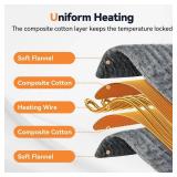 Heating Pad for Back Pain, Electric Heat Pad with 9 Heat Levels & 4 Auto-Off Timers, Portable Heating Pad for Period Cramps, Shoulder, Neck, Machine Washable, Gifts for Women and Men, Grey, 24