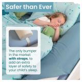 BANBALOO | Bed Bumper for Toddlers 53\" | Bed Rails for Queen, King, Twin, Full-Size Bed | Toddler Bed Bumper | Bumpers for Bed | Bed Rail for Toddlers | Bed Barrier for Toddler | Foam Bumper