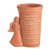 Dicksons Thought of You Burnt Orange Angel 4.25 x 5 Resin Decorative Outdoor Standing Planter Pot