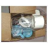 Weewooday 4 Pieces Automatic Bird Feeder Cage Water Dispenser Bird Water Feeder Hamster Cage Waterer Accessory Drinker Bottle for Hamster Parrot(Cute Style,Blue, White,490 ml)