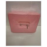 Cash Box with Money Tray and Key Lock, Money Box with Safe Locking, Money Saving Lock Box for Cash Register 11.8\"x9.45\"x3.54\" Pink XL Large