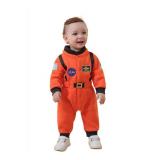 LXKIKMM Baby Toddler Boy Astronaut Costume Space Suit Cosplay Party Jumpsuit Halloween Rompers Orange 18-24 Months