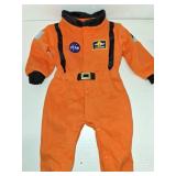 LXKIKMM Baby Toddler Boy Astronaut Costume Space Suit Cosplay Party Jumpsuit Halloween Rompers Orange 18-24 Months