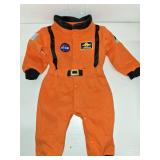LXKIKMM Baby Toddler Boy Astronaut Costume Space Suit Cosplay Party Jumpsuit Halloween Rompers Orange 18-24 Months