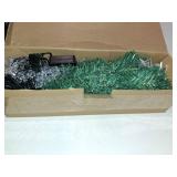 Christmas Decorations Outdoor 4 Sets Solar Christmas Tree with 80pcs Multi-Color C6 Snowflake Led Lights 8 Lighting Modes Waterproof Pathway Lights for Outside House Garden Yard