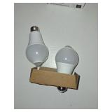 Aukora Motion Sensor Light Bulbs, 12W (100-Watt Equivalent) E26 Motion Activated Dusk to Dawn Security Bulb Outdoor/Indoor for Front Door Porch Garage Basement Hallway Closet(Cold White 2 Pack)