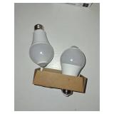 Aukora Motion Sensor Light Bulbs, 12W (100-Watt Equivalent) E26 Motion Activated Dusk to Dawn Security Bulb Outdoor/Indoor for Front Door Porch Garage Basement Hallway Closet(Cold White 2 Pack)