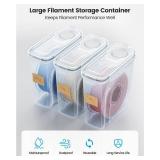 YOOPAI Filament Storage Box - 6 Pack Filament Container for 3D Printing Sealing and Protection - Portable Storage Box with Desiccants&Label for Home&Office,Water-Proof and Dust-Proof 4.0L(9.03*8*3)