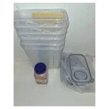 YOOPAI Filament Storage Box - 6 Pack Filament Container for 3D Printing Sealing and Protection - Portable Storage Box with Desiccants&Label for Home&Office,Water-Proof and Dust-Proof 4.0L(9.03*8*3)