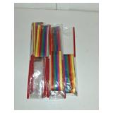 HiUnicorn 12PCS Rainbow Party Favors Dance Ribbons for Kids Circus Carnival Rhythmic Gymnastics Birthday Party Decoration Supplies, Ribbon Baton Twirling Sticks Silks Streamers Wands for Girls