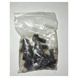 M10-1.5 x 25mm Flanged Hex Bolts Screws, 10.9 Grade Alloy Steel Hexagon Flange Bolts for Machinery Automotive, Black Oxide Finish, Full Thread, 10 PCS