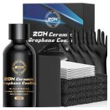 20H Professional Graphene Ceramic Coating for Cars (70ml) - 10+ Years Protection, Hydrophobic, Scratch & UV Resistant, High Gloss Finish - Professional-Grade Car Detailing Kit - Easy Application