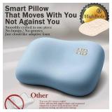 HighBeds Cervical Neck Pillow for Memory Foam - Soft Ergonomic Side Sleeper Pillow for Neck Pain Relief, Ice Silk Zipperless Pillowcase, Eco-Friendly and Durable Material