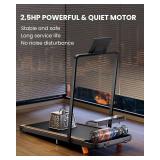 $130 Walking Pad Under Desk Treadmill with Incline, 2.5HP, 265 lb