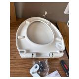 $85 Slow-Close EverClean Elongated Closed-Front Toilet Seat, White