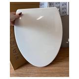 $85 Slow-Close EverClean Elongated Closed-Front Toilet Seat, White