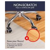 $46 Office Chair Mat for Hardwood Floor 36x48, Non-Slip PVC Protector