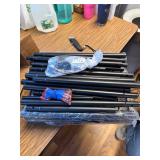 5-Tier Shelf Organizer, Heavy-Duty Shelving, Black 33x12.6x72