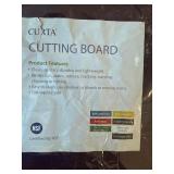 CURTA Cutting Board, 20x14x0.5 in, Brown Color-Coded, Anti-Slip