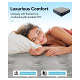 $110 iDOO King Size Air Mattress with Built-in Pump 18" Raised 750lbs