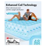 $110 iDOO King Size Air Mattress with Built-in Pump 18" Raised 750lbs