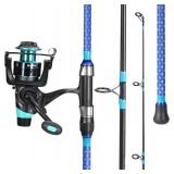 $54 Sougayilang 3-Piece Baitfeeder Surf Rod ROD ONLY! (9-12)