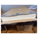 $90 Freestanding Foldable Dog Gate - White Wood Fence, 4 Panels, 32H