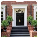 $51 45" Fake Ferns, Realistic Artificial Bush Plants, 2 Boston Ferns