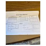 Wall Mounted Shoe Rack - 2-Tier Modern Hanger, Easy Assembly