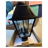 $140 LUTEC Outdoor Solar Lamp Post Light with Motion Sensor, 3 Modes