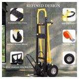 $210 Convertible Hand Truck Dolly Cart, 3-in-1 Aluminum, 1000 Lbs
