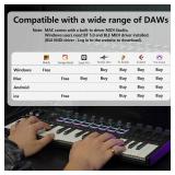 $149 37-key MIDI keyboard controller with 16 backlit drum pads, touch