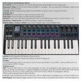 $149 37-key MIDI keyboard controller with 16 backlit drum pads, touch