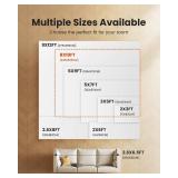 $130 AMADA HOMEFURNISHING 8x10 Area Rug, Washable, Non-Slip Backing