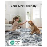 $130 AMADA HOMEFURNISHING 8x10 Area Rug, Washable, Non-Slip Backing