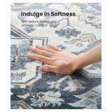 $130 AMADA HOMEFURNISHING 8x10 Area Rug, Washable, Non-Slip Backing