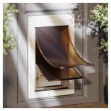 $60 Plastic Dog Door, Large, Double Magnetic Flaps, Easy Install