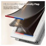 $60 Plastic Dog Door, Large, Double Magnetic Flaps, Easy Install