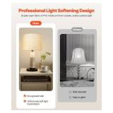 VEVOR Drum Lamp Shade Set, 16x16x12 in, Harp, for Lamps