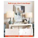 VEVOR Drum Lamp Shade Set, 16x16x12 in, Harp, for Lamps