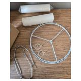 VEVOR Drum Lamp Shade Set, 16x16x12 in, Harp, for Lamps